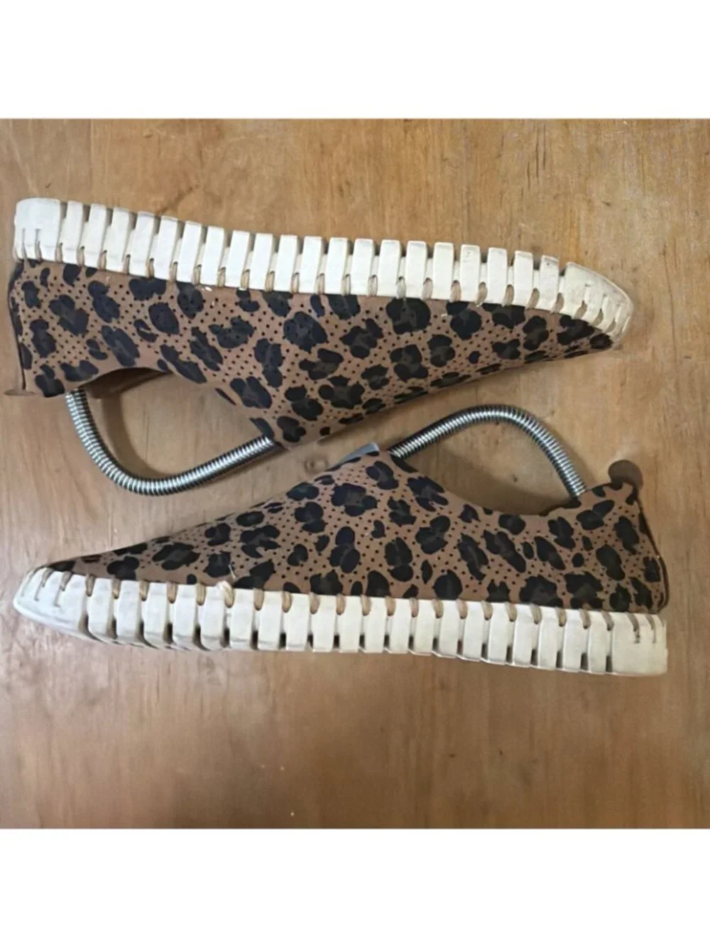 Ilse Jacobsen Tulip Slip On Shoes 40 Womens 9 Brown Leopard Comfort Summer